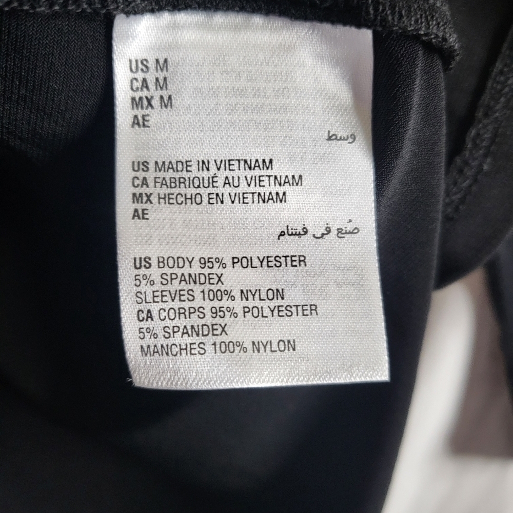 INC International Concepts Black Mesh Sleeve Women's Top - Picture 5 of 8
